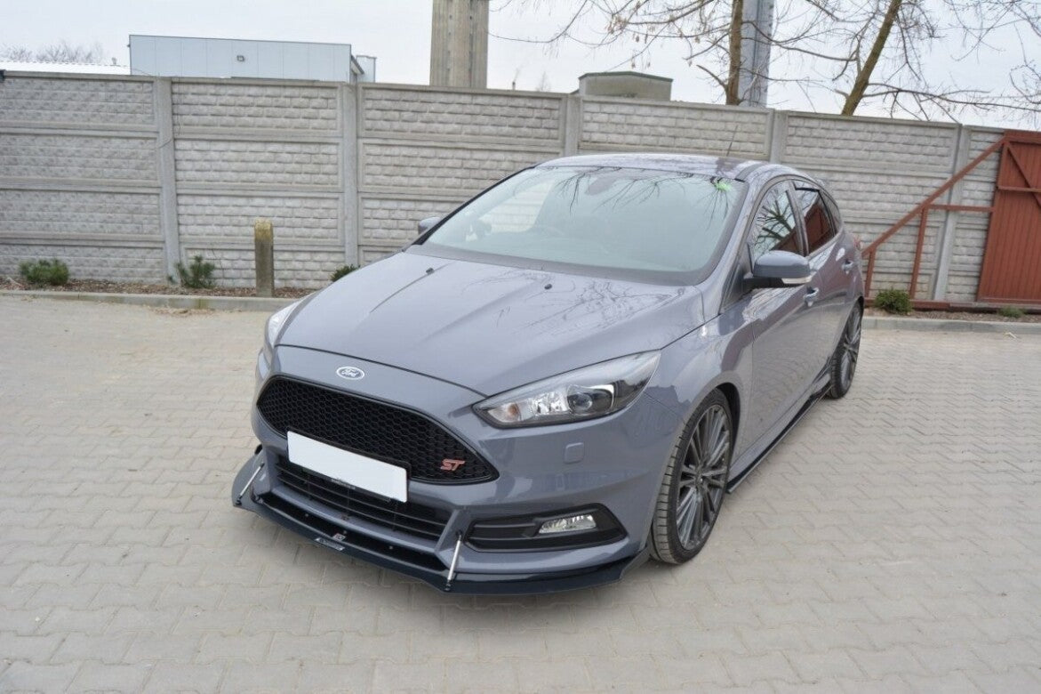 Racing Hybrid Cup Spoilerlippe Front Ansatz V.2 für Ford Focus ST Mk3 FL Maxton Design