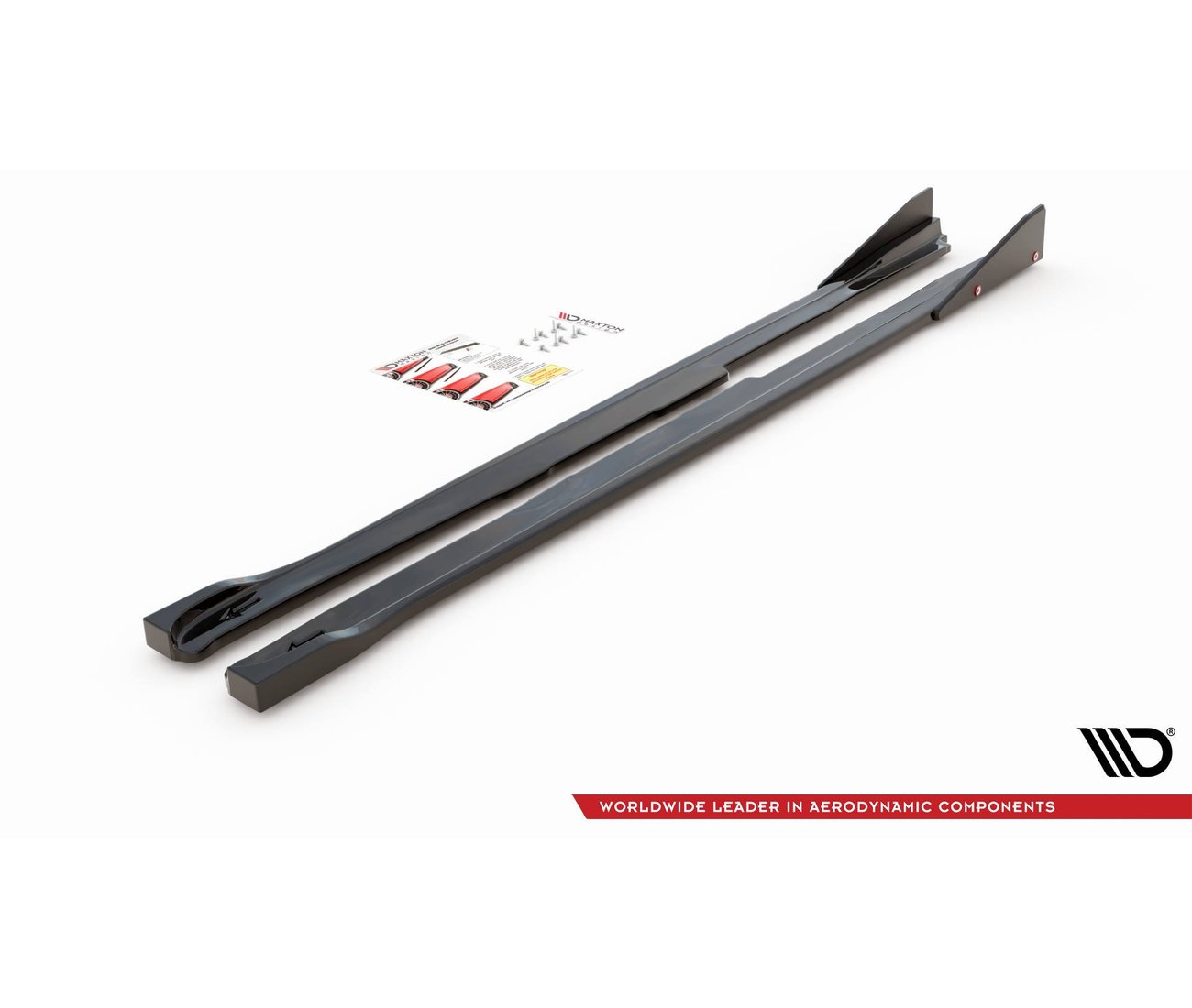 Seitenschweller V.2 + Flaps für Toyota GR Yaris   Maxton Design