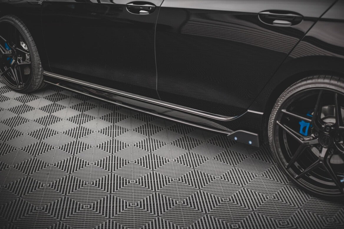 Seitenschweller Ansatz Cup Leisten + Flaps V.2 für VW Golf R Mk8   Maxton Design