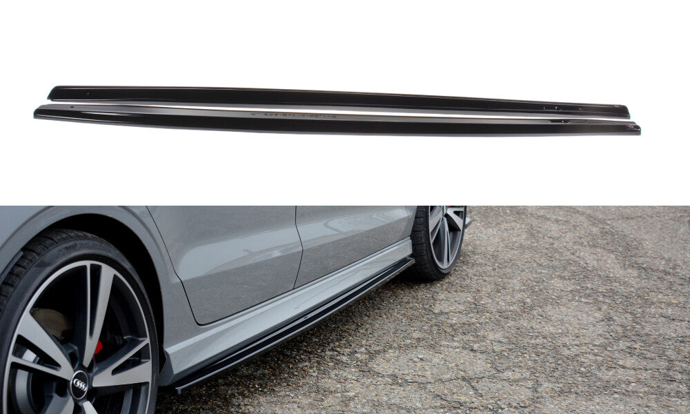 Seitenschweller Ansatz Cup Leisten für Audi RS3 8V FL Limousine Maxton Design