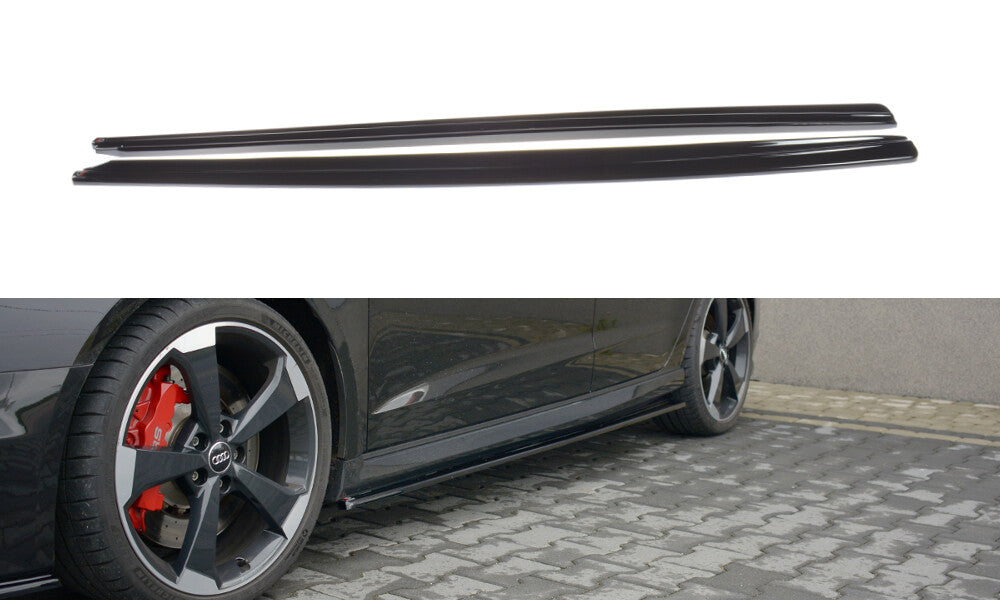 Seitenschweller Ansatz Cup Leisten für Audi RS3 8V FL Sportback Maxton Design
