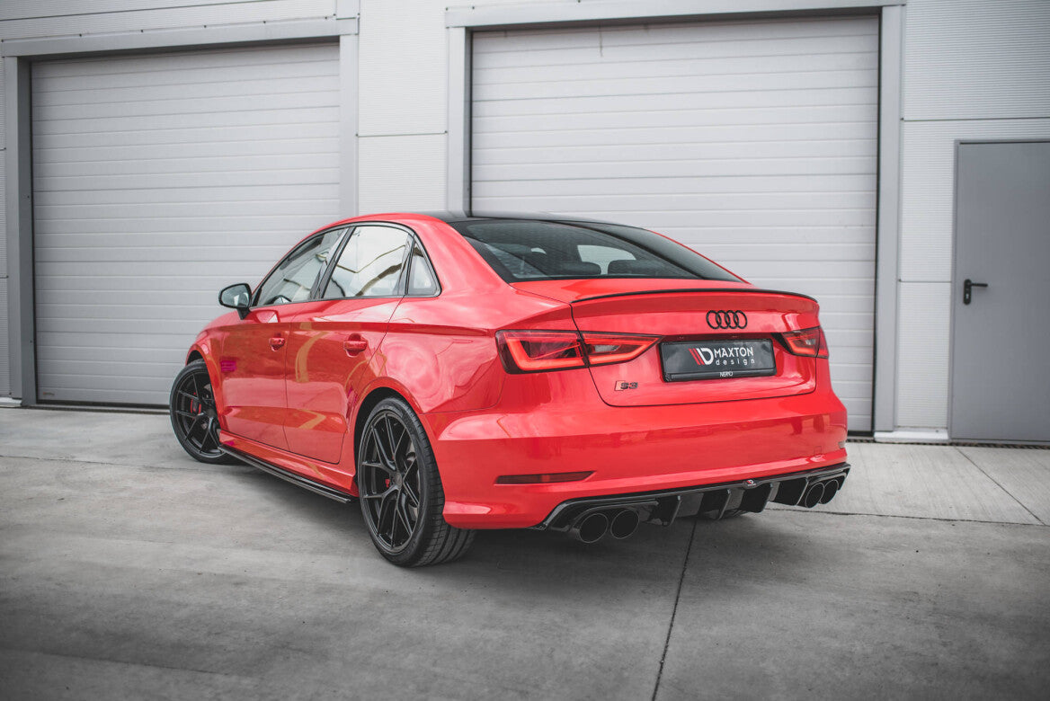 Seitenschweller Ansatz Cup Leisten für Audi S3 / A3 S-Line 8V / 8V FL Limousine Maxton Design