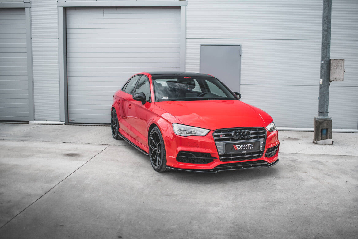 Seitenschweller Ansatz Cup Leisten für Audi S3 / A3 S-Line 8V / 8V FL Limousine Maxton Design