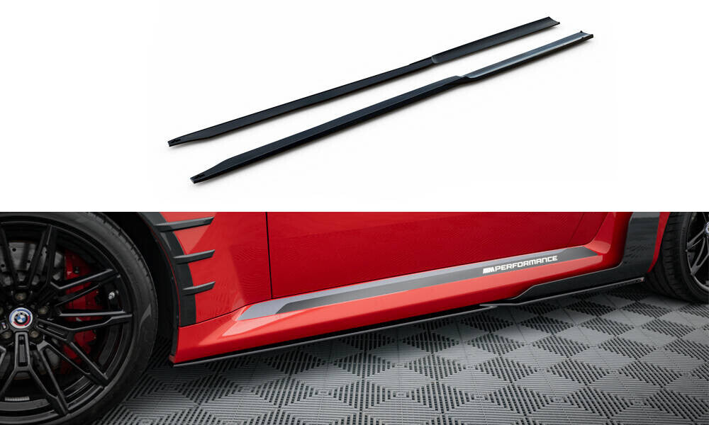 Seitenschweller Ansatz Cup Leisten für BMW M2 M-Performance G87 Maxton Design