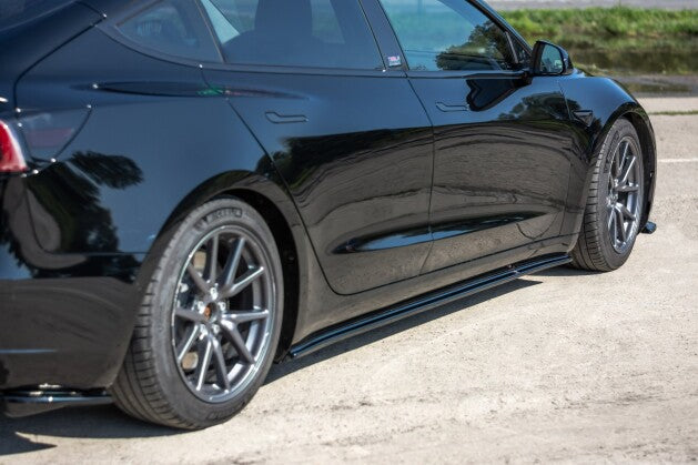 Seitenschweller Ansatz Cup Leisten für Tesla Model 3 / Model 3 Performance Mk1 / Mk1 FL Maxton Design