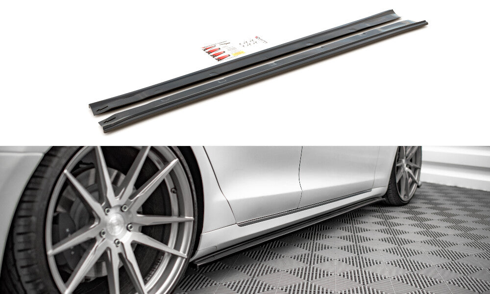 Seitenschweller Ansatz Cup Leisten für Tesla Model S FL Maxton Design