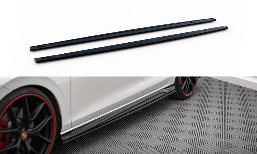 Seitenschweller Ansatz Cup Leisten für Volkswagen Golf GTI / GTI Clubsport / R-Line Mk8 Maxton Design