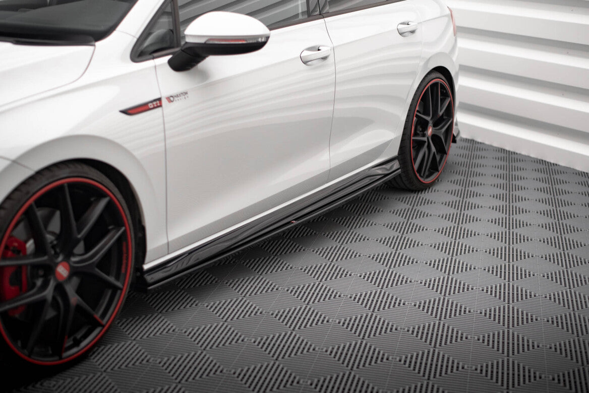 Seitenschweller Ansatz Cup Leisten für Volkswagen Golf GTI / GTI Clubsport / R-Line Mk8 Maxton Design