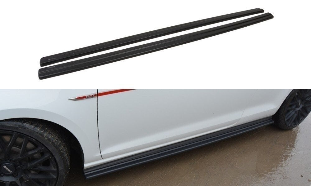 Seitenschweller Ansatz Cup Leisten für VW GOLF 7 GTI PREFACE/FACELIFT Maxton Design