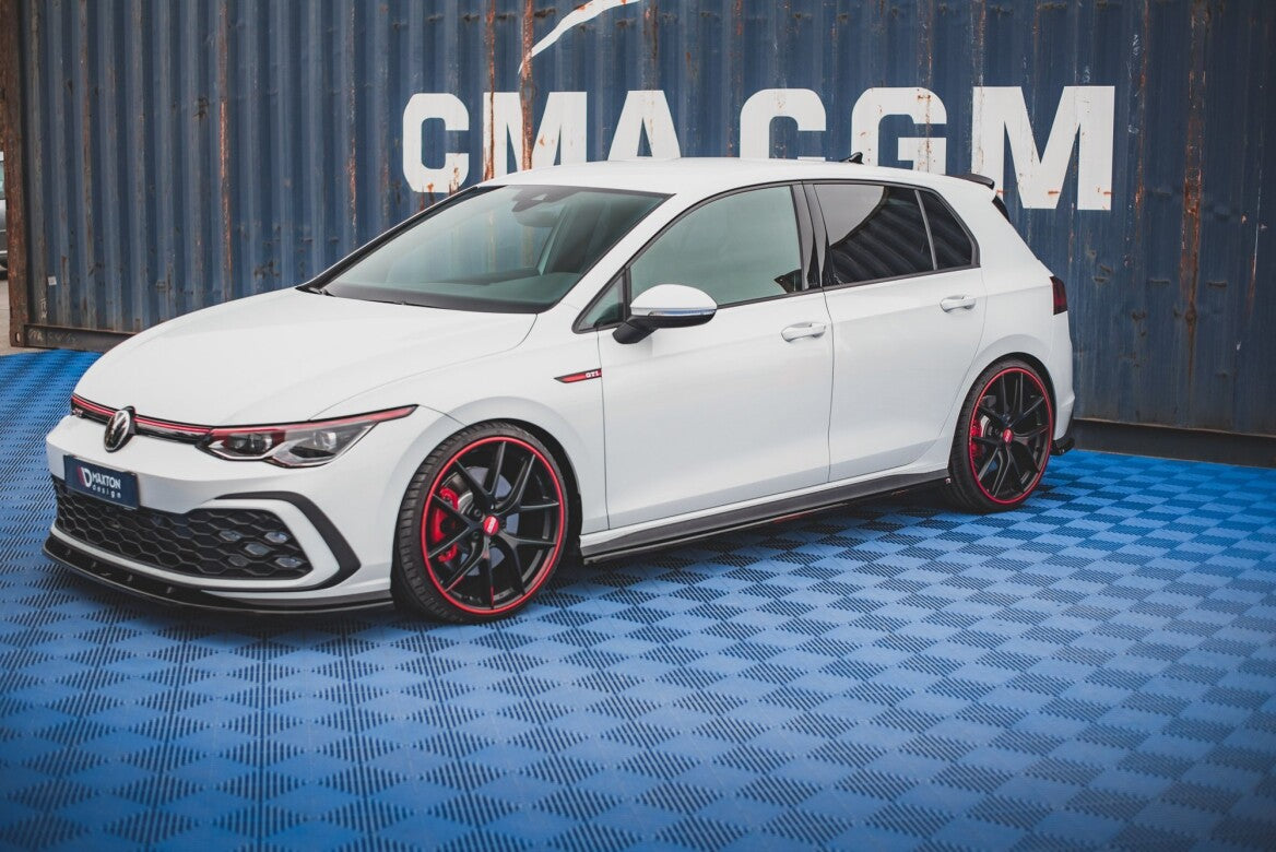 Seitenschweller Ansatz Cup Leisten für VW Golf 8 GTI Maxton Design