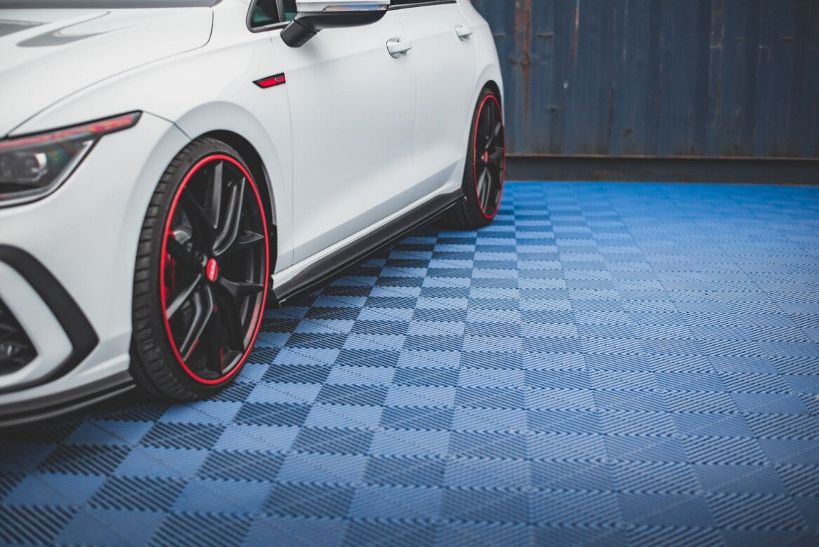 Seitenschweller Ansatz Cup Leisten für VW Golf 8 GTI Maxton Design