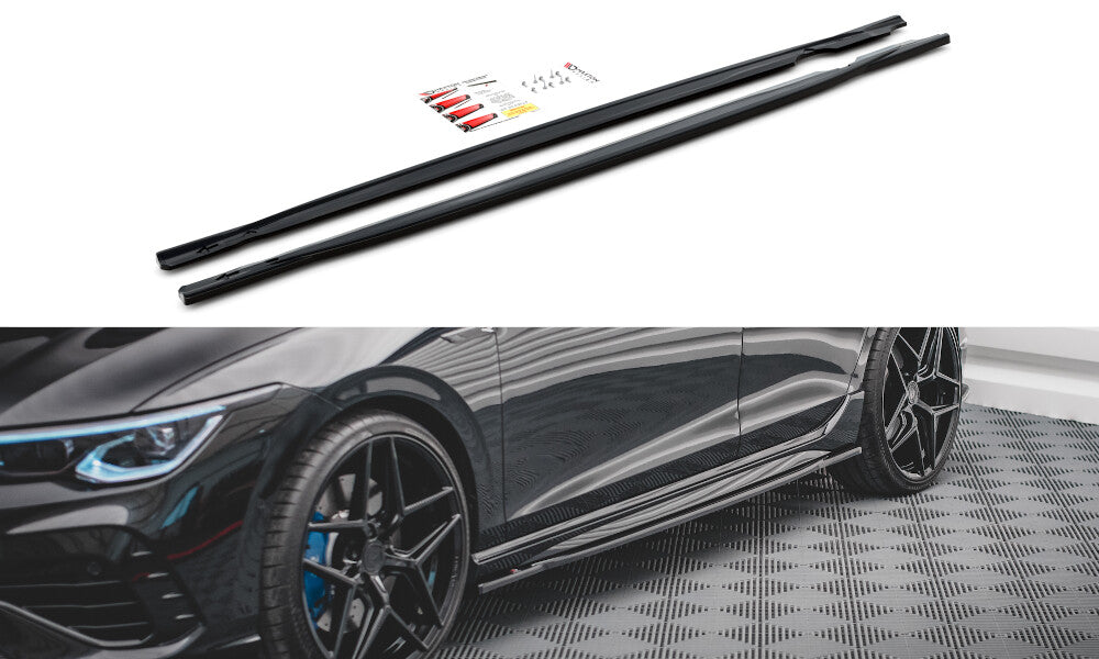 Seitenschweller Ansatz Cup Leisten für VW Golf R Mk8   Maxton Design