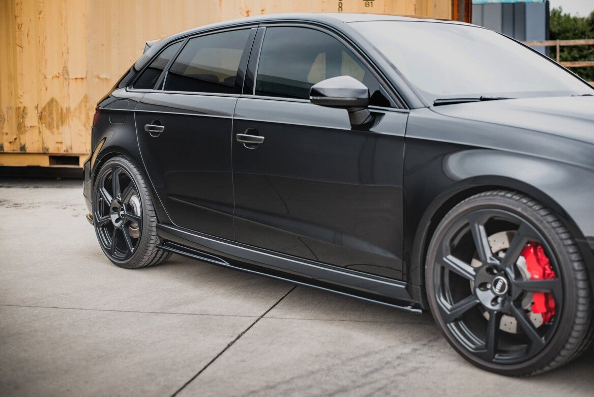 Seitenschweller Ansatz Cup Leisten V.2 für Audi RS3 8V Sportback Facelift Maxton Design