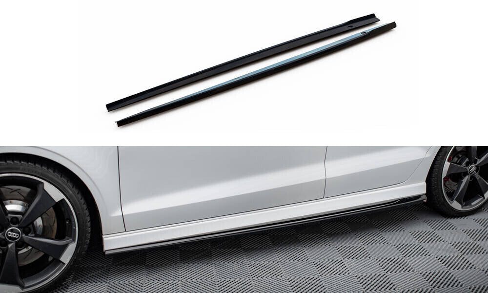Seitenschweller Ansatz Cup Leisten V.2 für Audi RS3 Limousine 8V Facelift Maxton Design