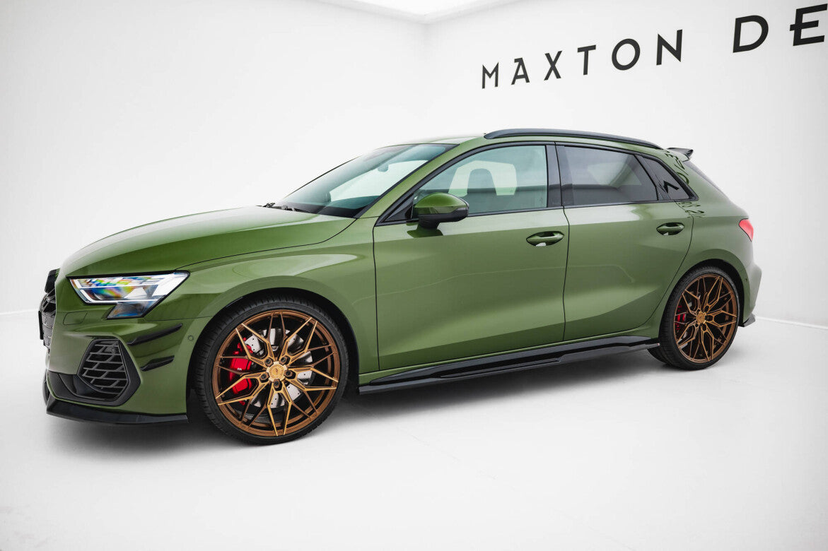 Seitenschweller Ansatz Cup Leisten V.2 für Audi S3 / A3 S-line 8Y Facelift Maxton Design