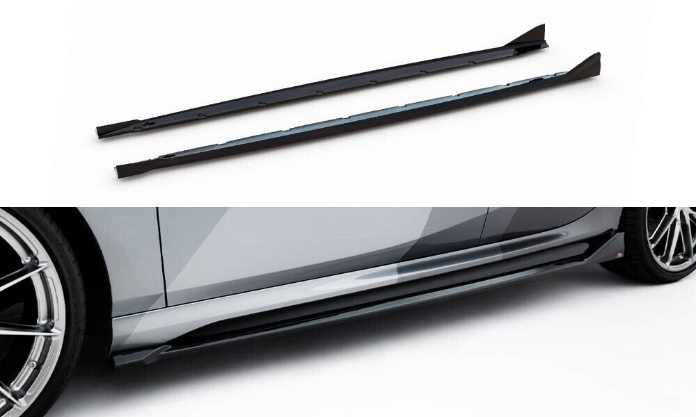 Seitenschweller Ansatz Cup Leisten V.2 für BMW M135i / 1 M-Paket F70 Maxton Design