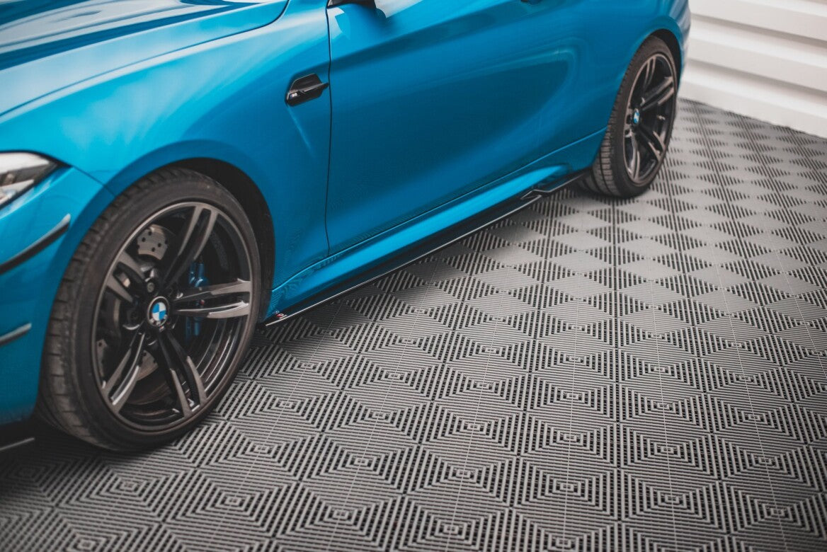 Seitenschweller Ansatz Cup Leisten V.2 für BMW M2 F87 Maxton Design