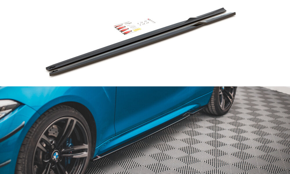 Seitenschweller Ansatz Cup Leisten V.2 für BMW M2 F87 Maxton Design