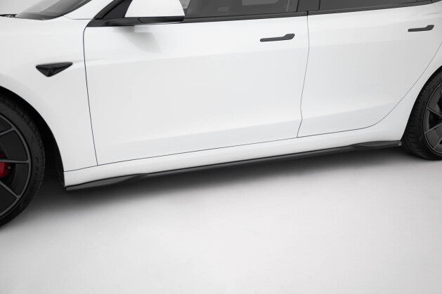 Seitenschweller Ansatz Cup Leisten V.2 für Tesla Model 3 Performance Mk1 FL Maxton Design