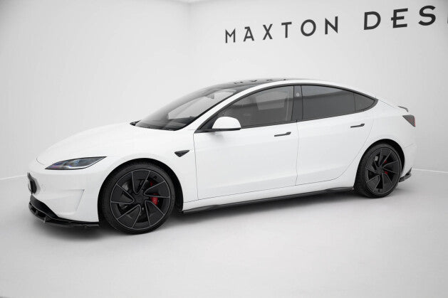 Seitenschweller Ansatz Cup Leisten V.2 für Tesla Model 3 Performance Mk1 FL Maxton Design