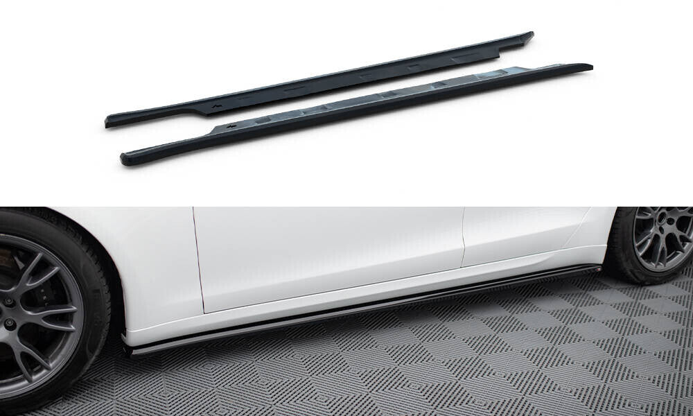 Seitenschweller Ansatz Cup Leisten V.2 für Tesla Model S Plaid Mk1 FL Maxton Design