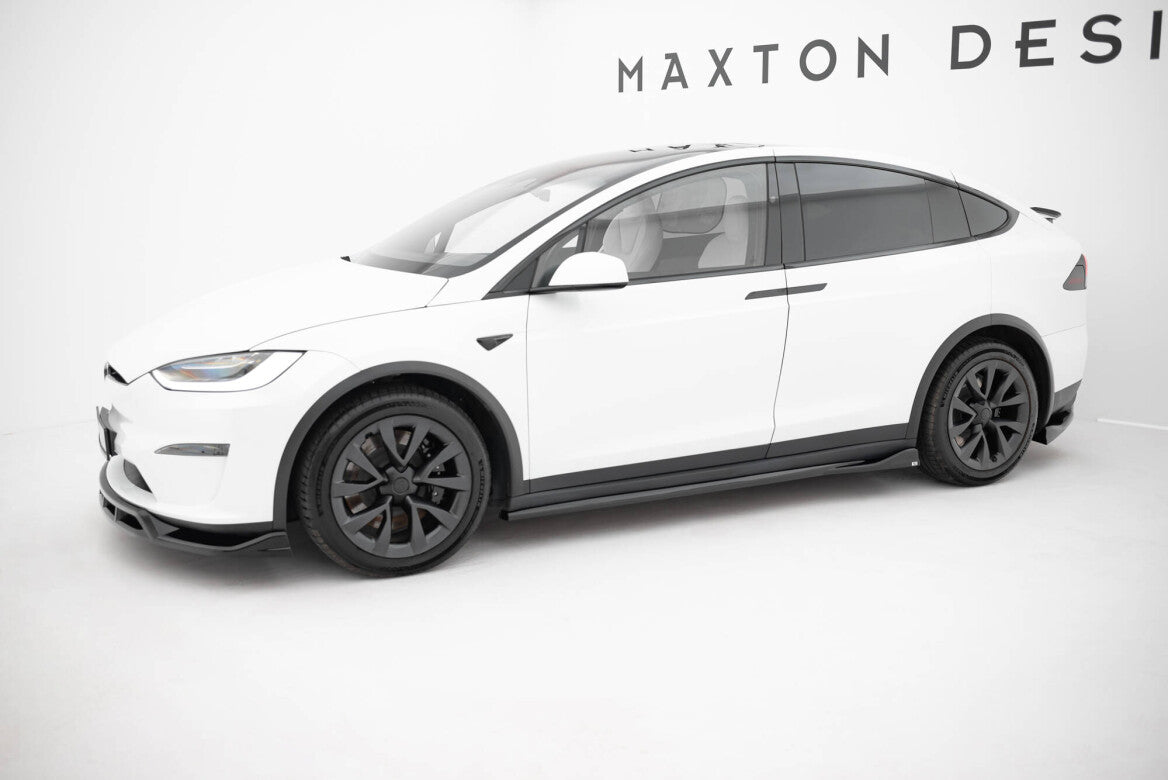 Seitenschweller Ansatz Cup Leisten V.2 für Tesla Model X Mk1 FL   Maxton Design