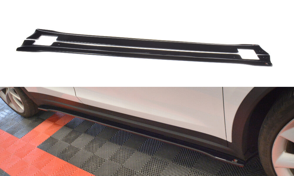 Seitenschweller Ansatz Cup Leisten V.2 für TESLA MODEL X Maxton Design