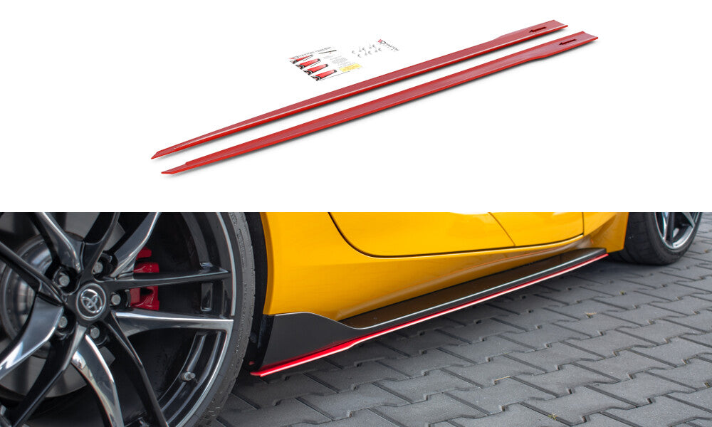 Seitenschweller Ansatz Cup Leisten V.2 für Toyota Supra Mk5 Maxton Design