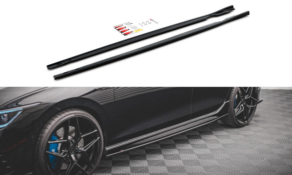 Seitenschweller Ansatz Cup Leisten V.2 für VW Golf R Mk8   Maxton Design