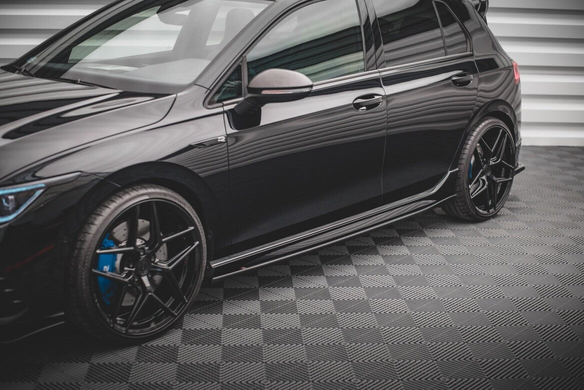 Seitenschweller Ansatz Cup Leisten V.2 für VW Golf R Mk8   Maxton Design