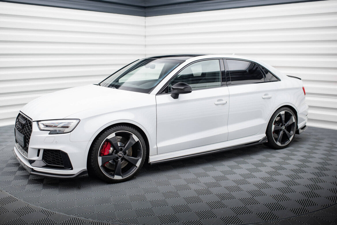 Seitenschweller Ansatz Cup Leisten V.3 für Audi RS3 Limousine 8V Facelift Maxton Design