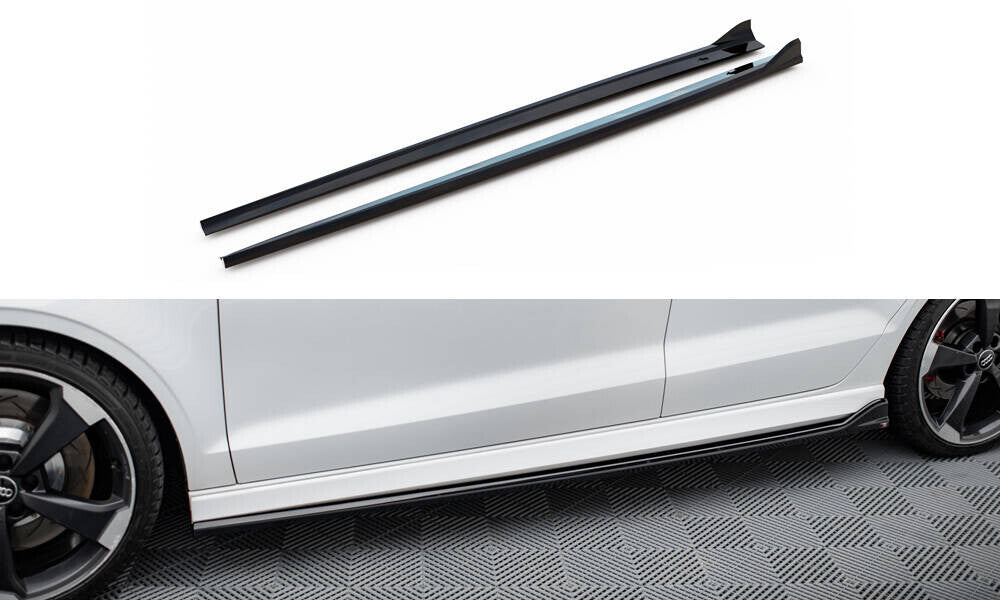 Seitenschweller Ansatz Cup Leisten V.3 für Audi RS3 Limousine 8V Facelift Maxton Design