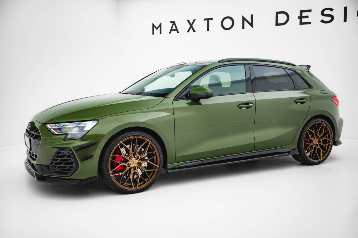 Seitenschweller Ansatz Cup Leisten V.3 für Audi S3 / A3 S-line 8Y Facelift Maxton Design