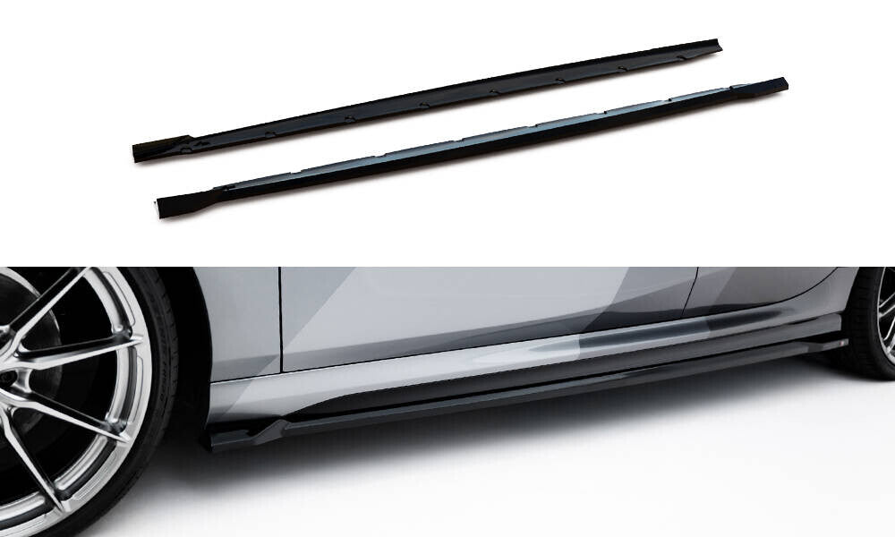 Seitenschweller Ansatz Cup Leisten V.3 für BMW M135i / 1 M-Paket F70 Maxton Design