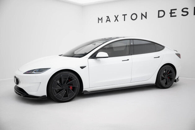 Seitenschweller Ansatz Cup Leisten V.3 für Tesla Model 3 Performance Mk1 FL Maxton Design