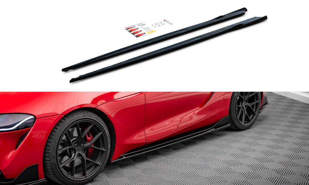 Seitenschweller Ansatz Cup Leisten V.3 für Toyota Supra Mk5 Maxton Design
