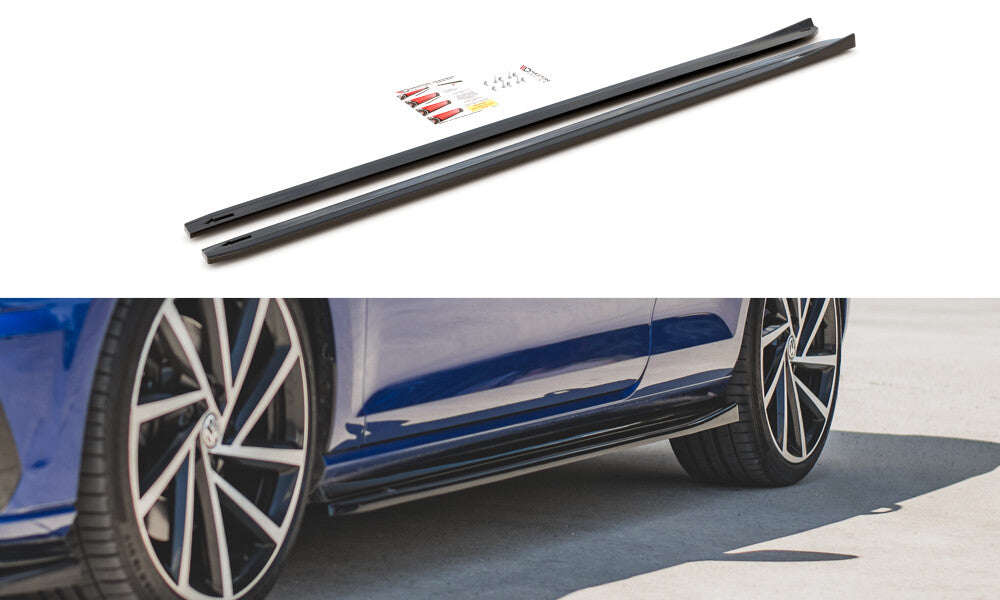 Seitenschweller Ansatz Cup Leisten V.4 für VW Golf 7 R/ R-Line FL Maxton Design