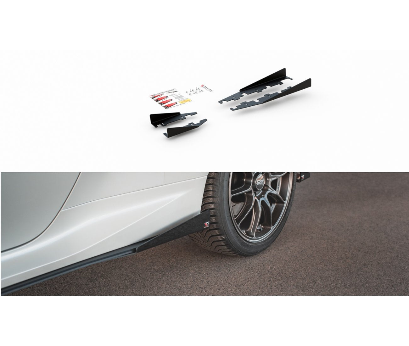 Seitliche Flaps Wings für Toyota GR Yaris   Maxton Design