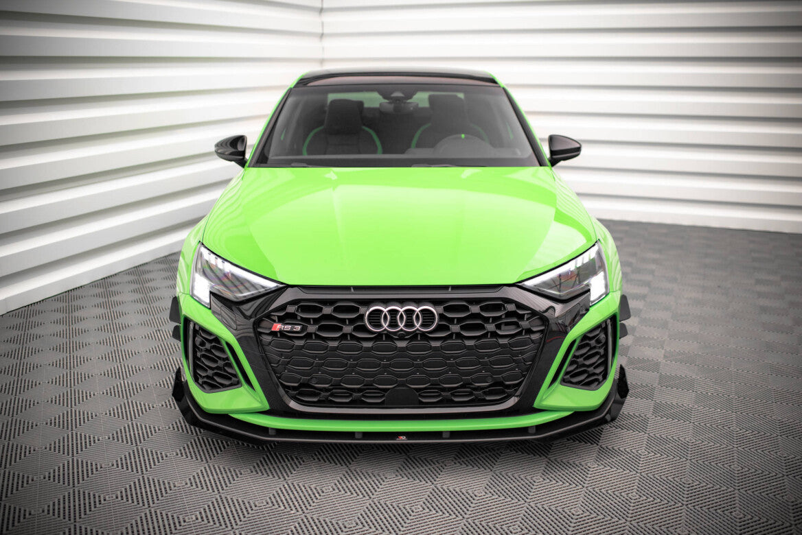 Stoßstangen Flaps Wings vorne Canards für Audi RS3 8Y Maxton Design