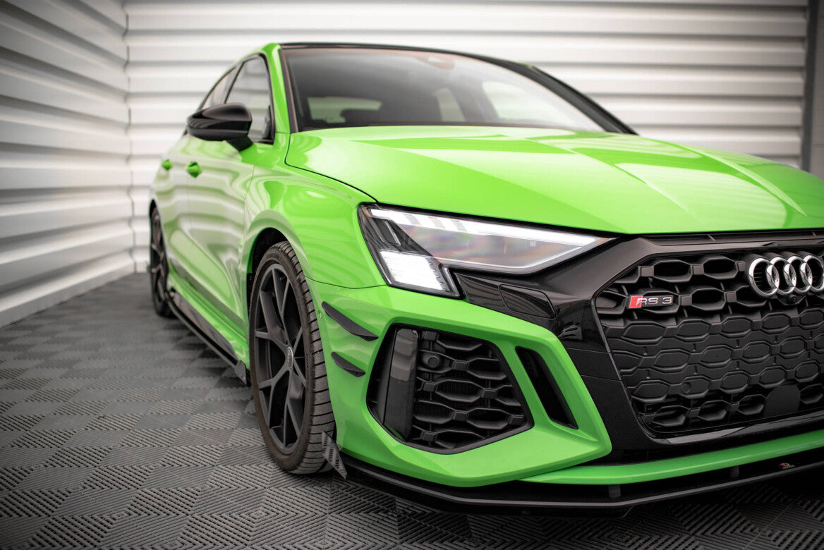 Stoßstangen Flaps Wings vorne Canards für Audi RS3 8Y Maxton Design