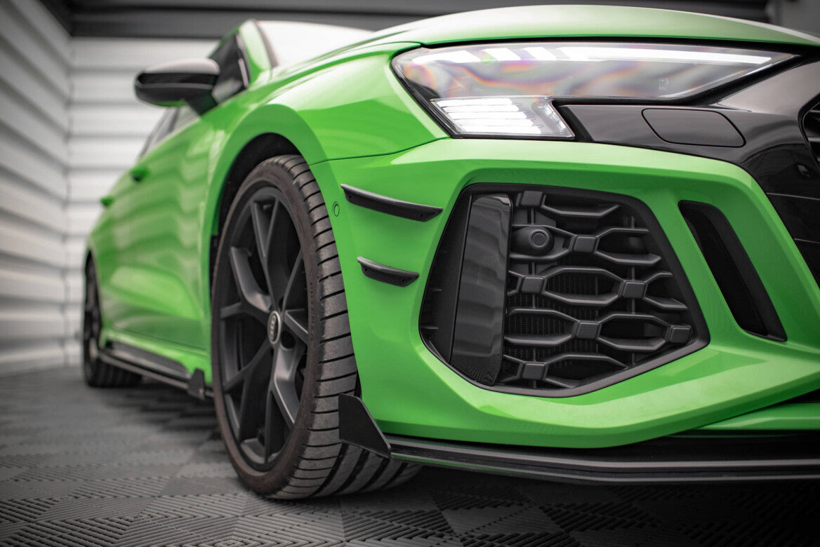 Stoßstangen Flaps Wings vorne Canards für Audi RS3 8Y Maxton Design