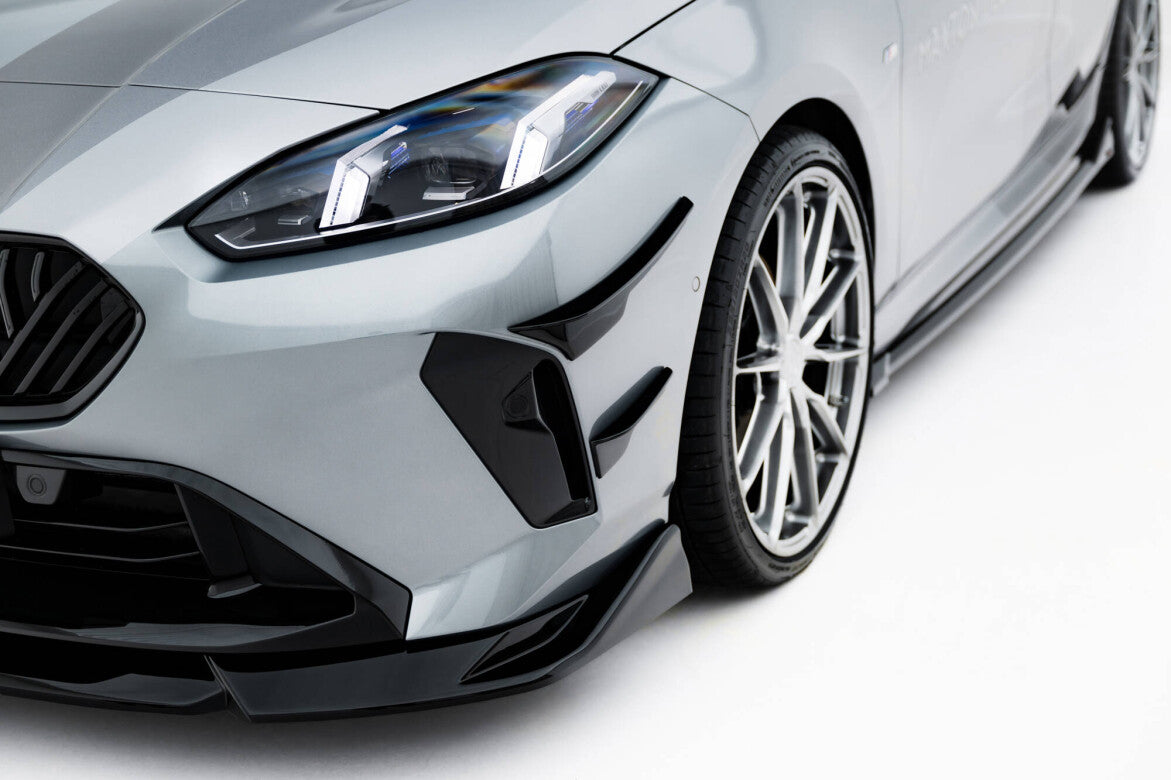 Stoßstangen Flaps Wings vorne Canards für BMW M135i F70 Maxton Design