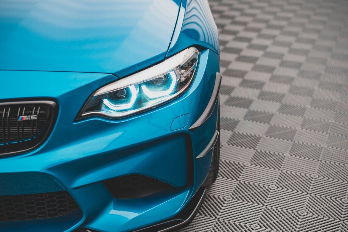 Stoßstangen Flaps Wings vorne Canards für BMW M2 F87 Maxton Design