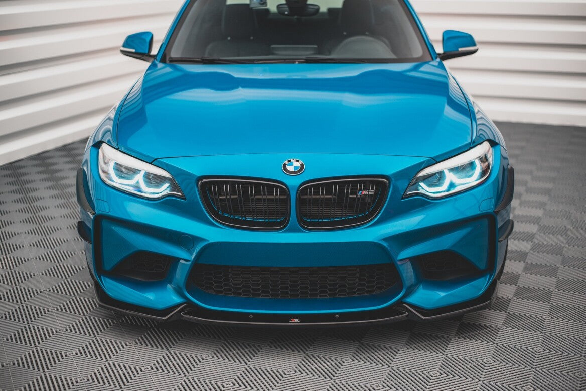 Stoßstangen Flaps Wings vorne Canards für BMW M2 F87 Maxton Design