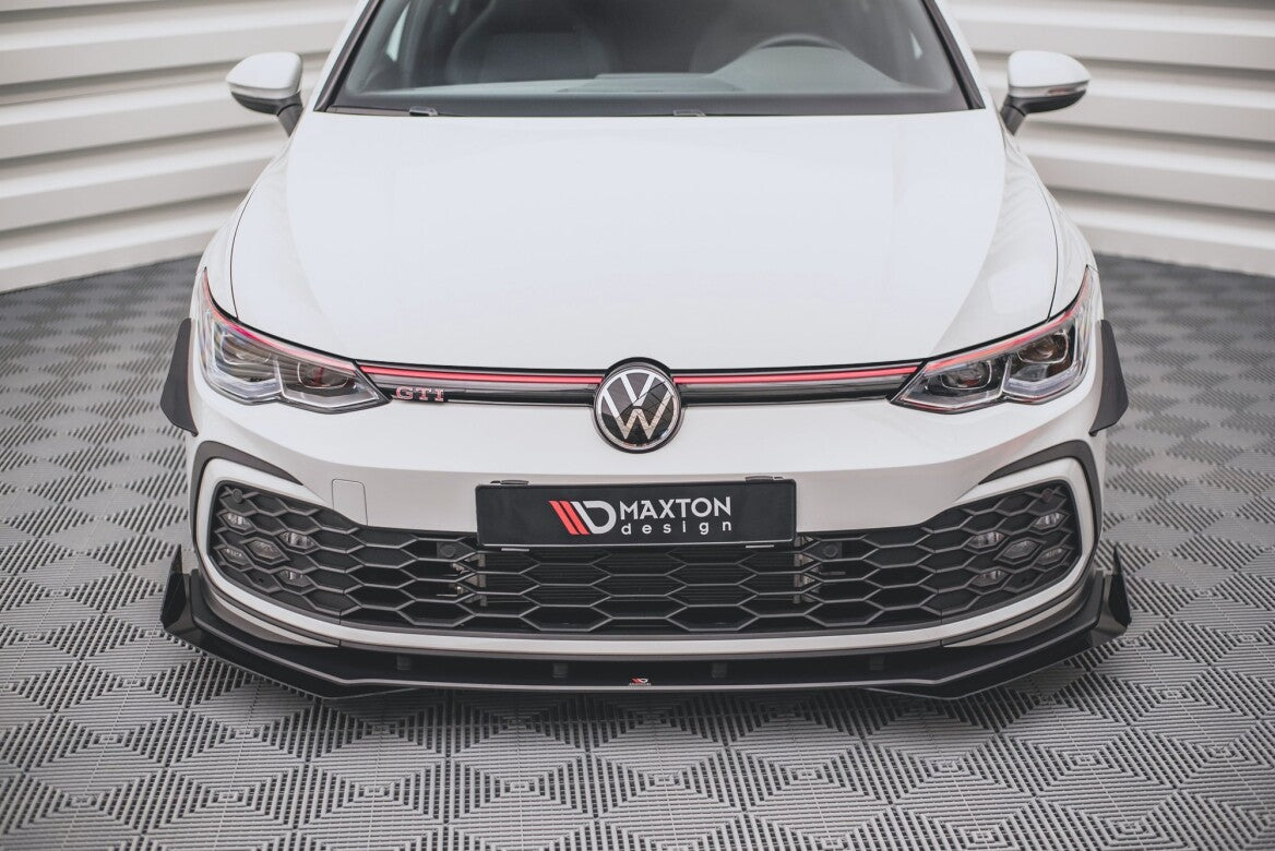 Stoßstangen Flaps Wings vorne Canards für VW Golf 8 GTI Maxton Design