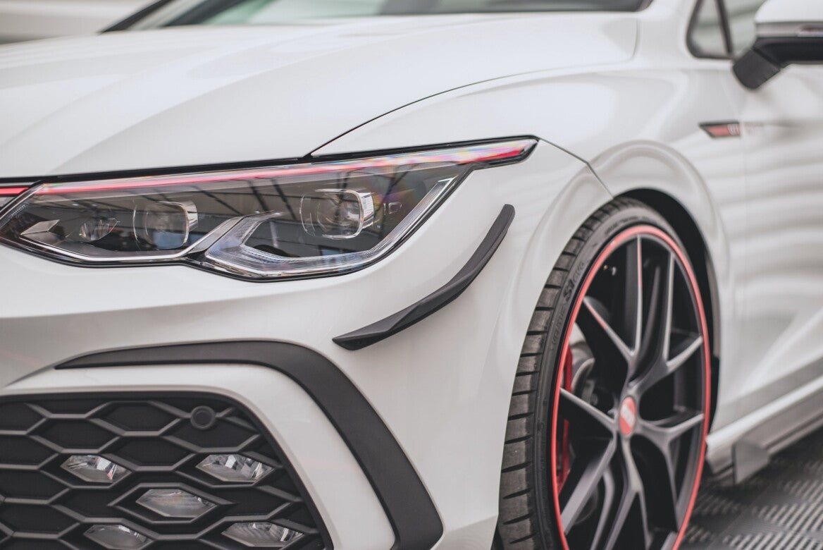 Stoßstangen Flaps Wings vorne Canards für VW Golf 8 GTI Maxton Design
