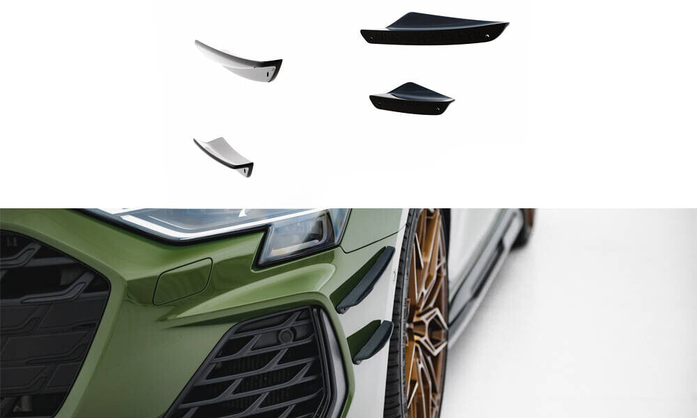 Stoßstangenflügel Wings vorne (Canards) für Audi S3 / A3 S-line 8Y Maxton Design