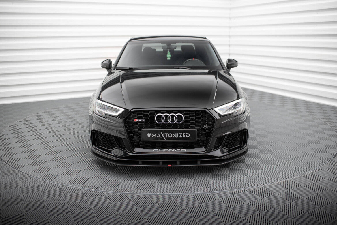 Street Pro Cup Spoilerlippe Front Ansatz für Audi RS3 Limousine 8V Facelift Maxton Design