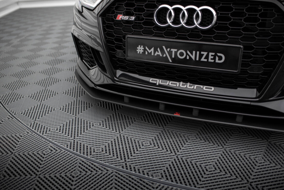 Street Pro Cup Spoilerlippe Front Ansatz für Audi RS3 Limousine 8V Facelift Maxton Design