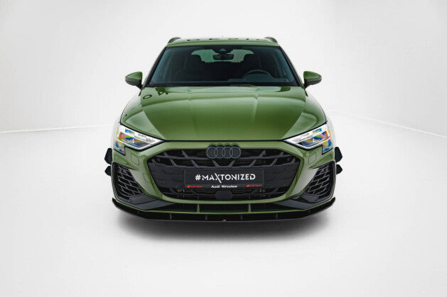 Street Pro Cup Spoilerlippe Front Ansatz für Audi S3 / A3 S-line 8Y Facelift Maxton Design